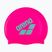 Arena Big Logo schockierend rosa/Wasser Badekappe