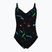 Einteiliger Damen-Badeanzug arena Abyss U Back multi schwarz/schwarz