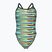 Einteiliger Badeanzug arena Racing Stripe Xcriss Cross schwarz multi/schwarz