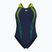 Badeanzug Damen arena Blast V Back navy/artic lime