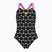 Badeanzug Kinder arena Multiple Dot Swim Pro Back multi black/orchid