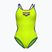 Damen-Einteiler Badeanzug arena One Double Cross Back One Piece artic lime/plum/blue cosmo