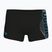 Herren-Badeboxershorts arena Basic Swim Short black/turquoise