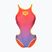 Damen-Einteiler Badeanzug arena One Shaded Print Tech One Back bright coral royal multi/soft green