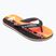 Quiksilver Molokai Art 25 Jugend feurige Koralle Wortblock Flip Flops