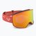 Damen-Snowboardbrille ROXY Storm W coral chic/clux ml orange