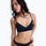 Oberteil des Badeanzugs ROXY Solid Essentials Wrap Bralette anthracite