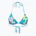 Oberteil des Badeanzugs Billabong Sol Searcher Multi Triangle aqua flowers