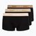 Herrenboxershorts Lacoste 5H1297 3 pack black/sisal/viennese/cookie