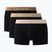 Herrenboxershorts Lacoste 5H1297 3 pack black/sisal/viennese/cookie