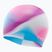 Kinder-Schwimmkappe TYR Tiedye Silicone Multicolor Jr pink/purple