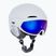 Alpina Alto Q-Lite weiß matt/blau revo Skihelm