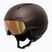 Skihelm Alpina Vizzard Q-Lite ox brown att