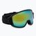 Skibrille UVEX Topic black matt/mirror orange blue