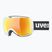 UVEX Downhill 2100 CV Race weiß matt/verspiegelt orange klar Skibrille