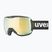 UVEX Downhill 2100 CV Race Skibrille schwarz matt/verspiegelt gold klar