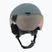 Skihelm Kinder UVEX Rocket Visor Jr rhino/blush matt/mirror silver/lasergold lite