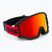 Skibrille UVEX Athletic FM black matt/mirror red orange clear