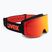 Skibrille Kinder UVEX Pwdr FM black matt/mirror red orange clear