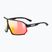 UVEX Sportstyle 237 CV schwarz matt/rot verspiegelte Sonnenbrille