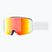 Kinderskibrille UVEX Pwdr FM white matt/mirror rainbow/green/clear