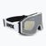 Skibrille UVEX Gravity FM white matt/mirror silver/green/clear