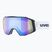 Skibrille UVEX Gravity FM S2 black matt/mirror blue