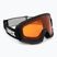 Skibrille UVEX Athletic LGL black matt/orange/clear