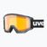 Skibrille UVEX Athletic LGL black matt/yellow/clear