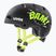 Kinderhelm UVEX Kid 4 Style bam black/lime matt