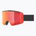 Skibrille UVEX Ignite FM S3 black matt/mirror red