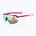 Kinder-Sonnenbrille UVEX Dyrt Jr black pink mat/mirror pink