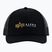 Herren Alpha Industries Label Trucker Baseballmütze schwarz