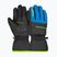 Skihandschuhe Kinder Reusch Alan Junior black/brilliant blue/safety yellow