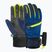 Kinder Skihandschuhe Reusch Leo R-Tex XT black/imperial blue/safety yellow