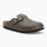 Badeschuhe BIRKENSTOCK Boston NL Narrow smooth leather concrete gray