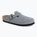 Badelatschen BIRKENSTOCK Boston Suede Leather stone blue