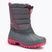 KangaROOS K-Ben stahlgrau / Gänseblümchen rosa Junior Schneestiefel