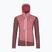 Damen Sweatshirt Hoodie Pullover ORTOVOX Fleece Grid Hoody mountain Rosa