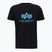 Alpha Industries Herren Basic schwarz/blau t-shirt