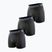 Herren Thermo-Boxershorts Surfanic Carbondri 3er-Pack black