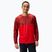 Herren Endura Core Gedruckt Flamme rot Radfahren Longsleeve