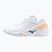 Frauen-Handballschuhe Mizuno Wave Stealth Neo weiß/navy Pfingstrose/Pfirsich parfait