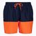 Herren Nike Split 5" Volley Badeshorts marineblau und orange NESSB451-822