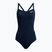 Damen Badeanzug einteilig Nike Multiple Print Racerback Splice One navy blau NESSC051-440