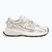 KARL LAGERFELD Damen Schuhe Orion Sidetrim weißes Leder/Textil m/Silber