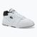 Herren Lacoste Lineshot Kontrastierter Kragen Leder weiß/schwarz Schuhe