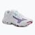 Damen-Volleyballschuhe Mizuno Wave Lightning Z8 weiß/violett indigo/camelliaros