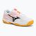Kinder-Tennisschuhe Mizuno Break Shot 5 Jr CC weiß/calypso coral/citrus