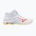 Damen Volleyballschuhe Mizuno Wave Voltage 2 Mid weiß/calypso coral/pale banana